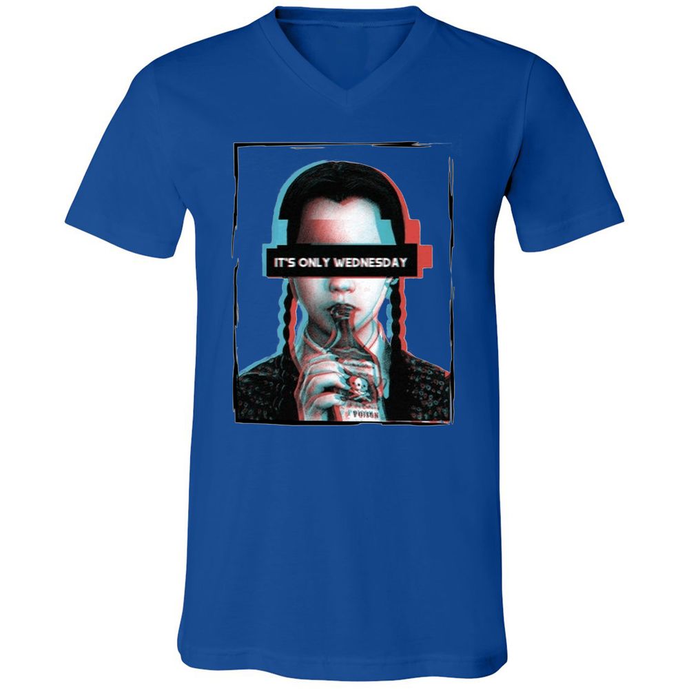 Unisex V-Neck T-Shirt - GTJQ179A - True Royal - 4