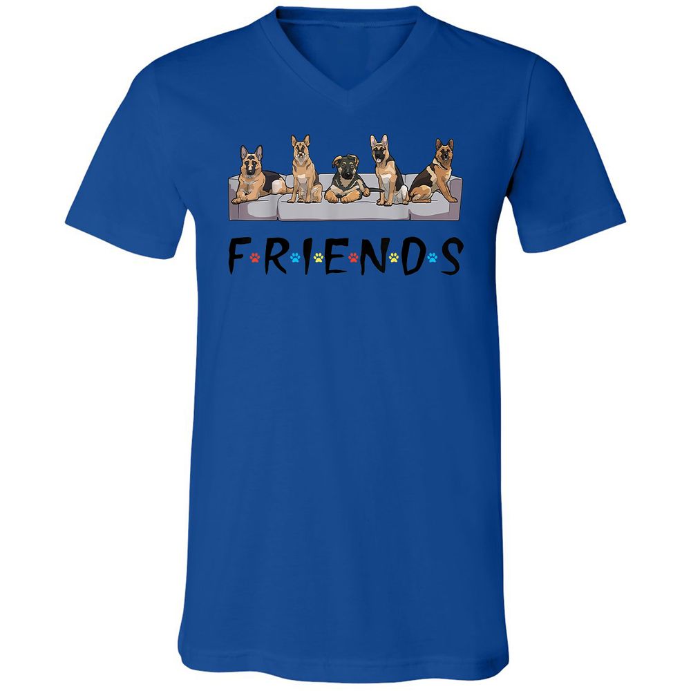 Unisex V-Neck T-Shirt - GMM3Y695 - True Royal - 4