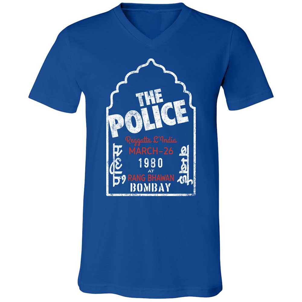 Unisex V-Neck T-Shirt - X9VRX3AS - True Royal - 4