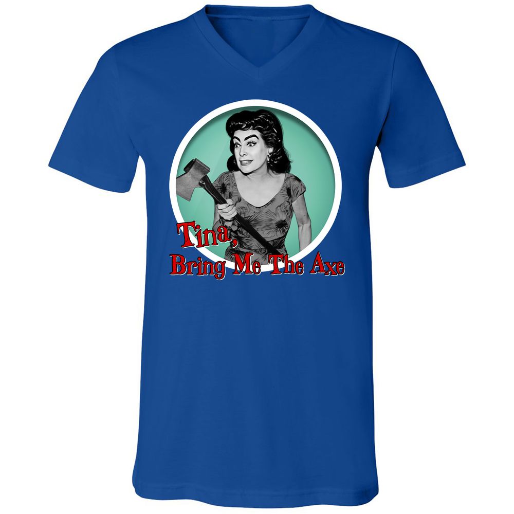 Unisex V-Neck T-Shirt - CN6A69MY - True Royal - 4