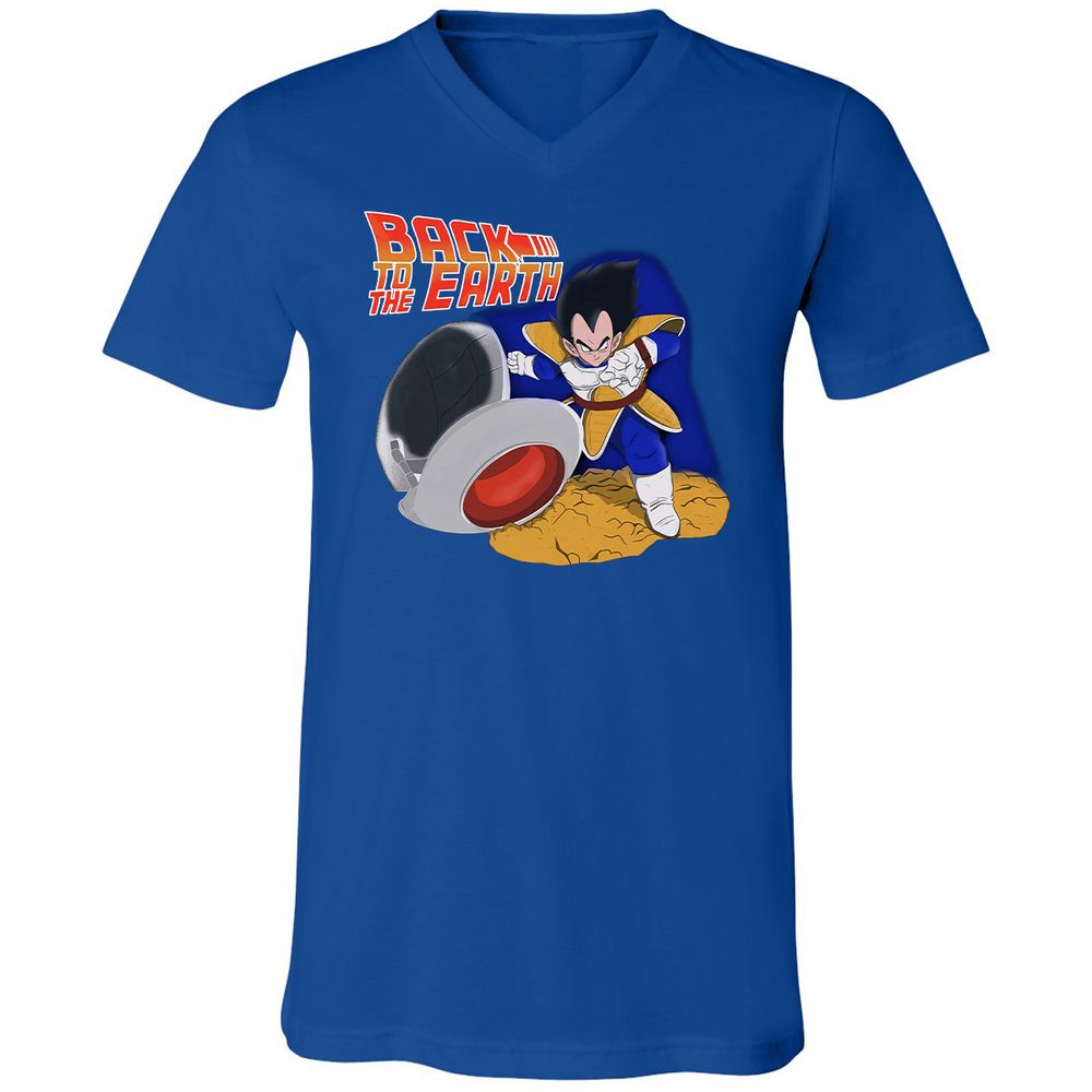 Unisex V-Neck T-Shirt - 289FLMDM - True Royal - 4
