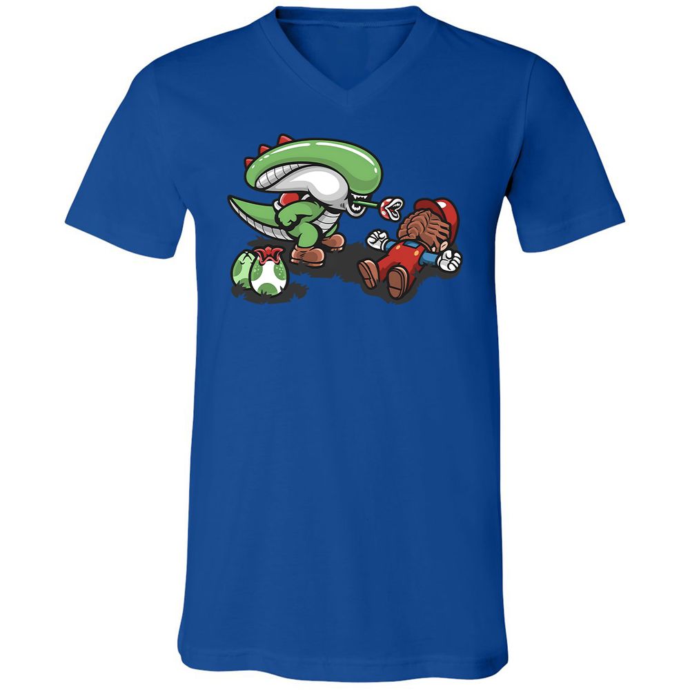 Unisex V-Neck T-Shirt - 2D11UM7Z - True Royal - 4