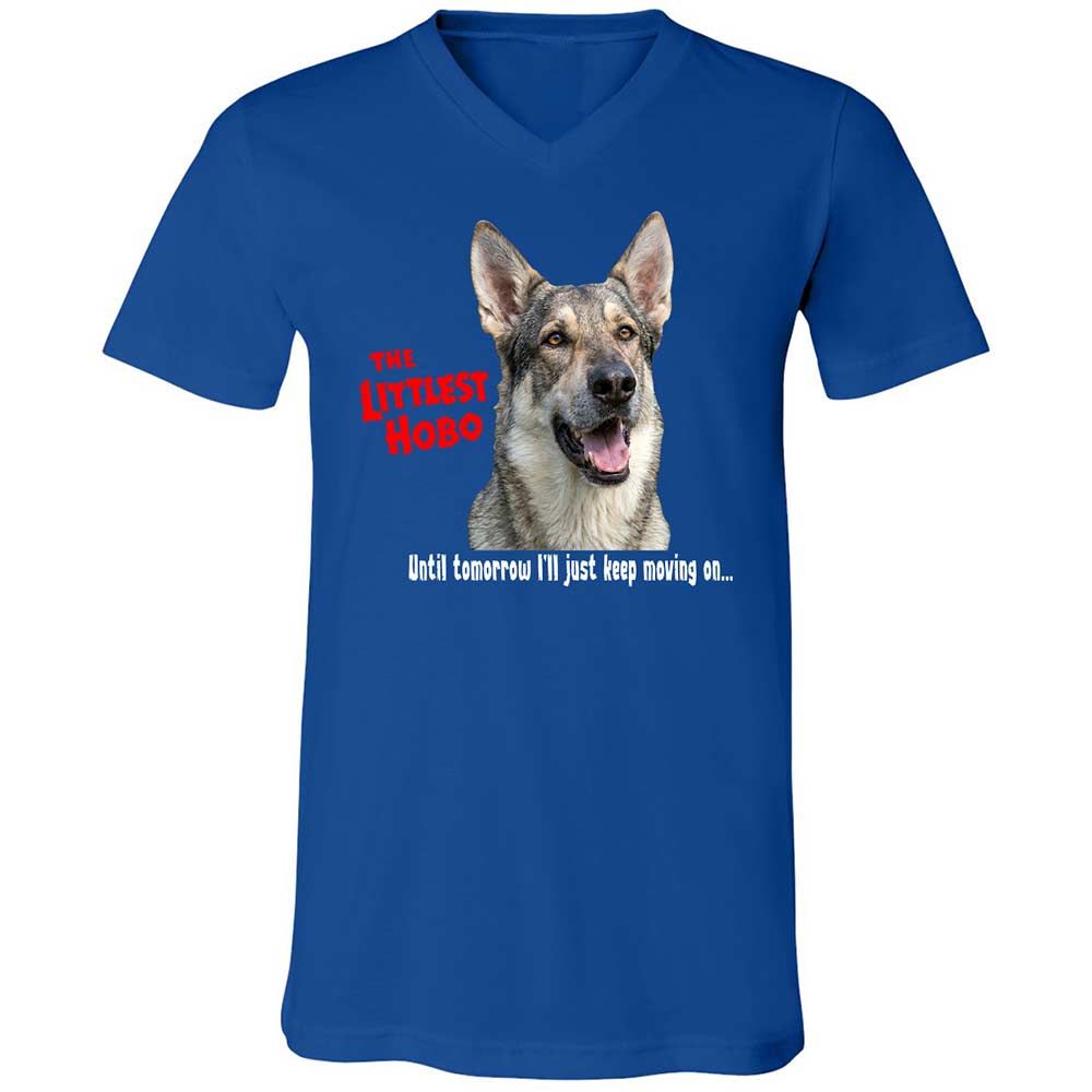 Unisex V-Neck T-Shirt - 17QFAPH8 - True Royal - 4