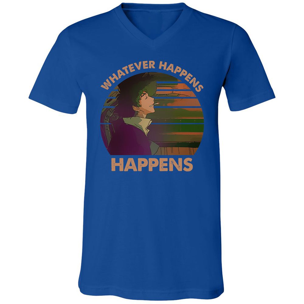 Unisex V-Neck T-Shirt - 4NBHQ3P2 - True Royal - 4