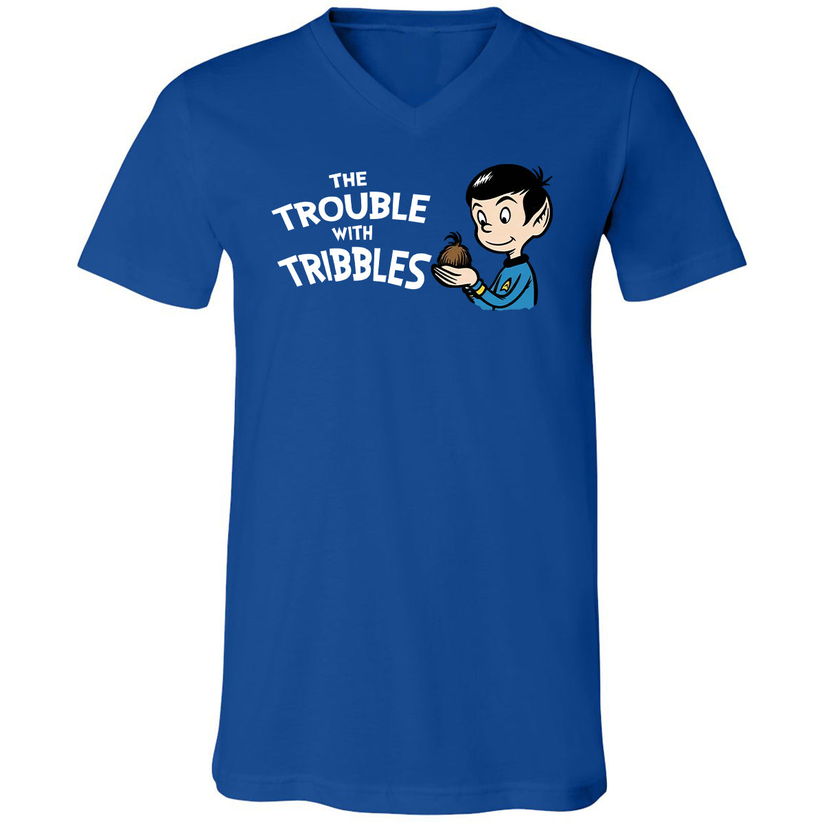 Unisex V-Neck T-Shirt - 3D2ZPP53 - True Royal - 4