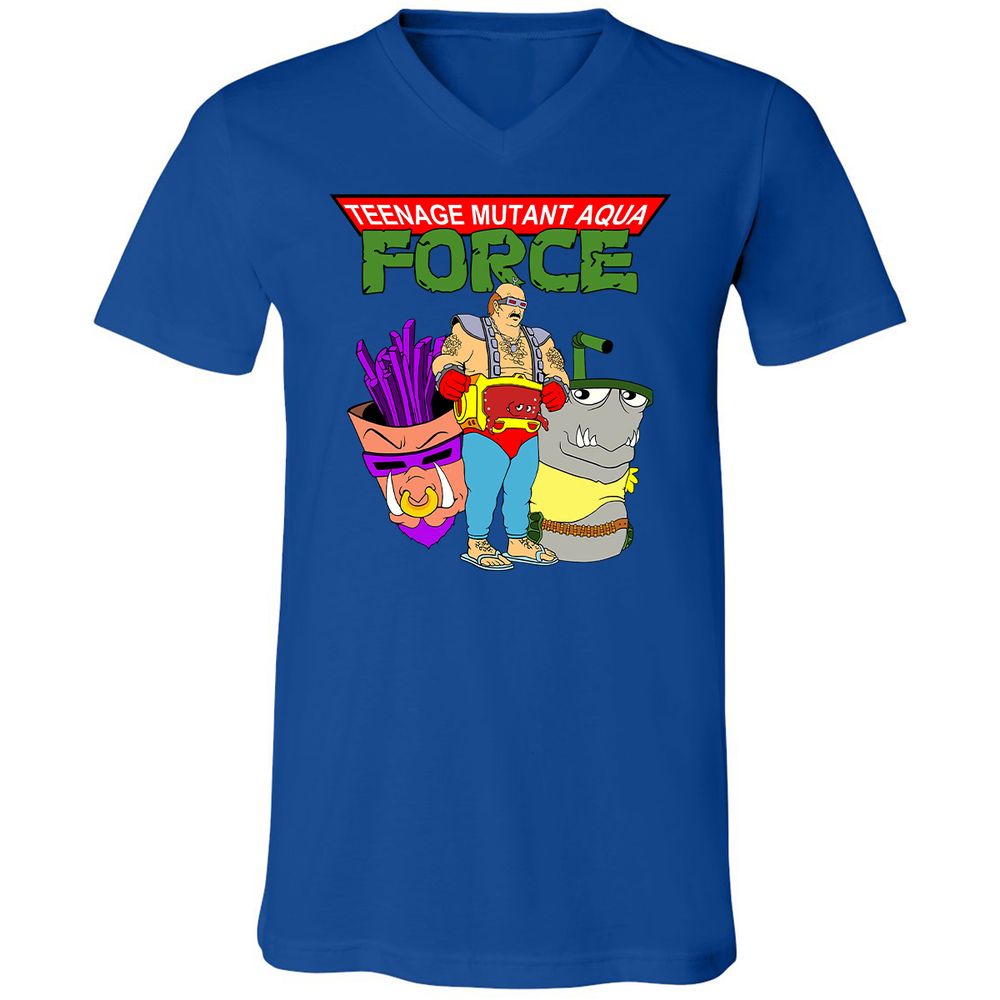 Unisex V-Neck T-Shirt - ZG72MDDD - True Royal - 4