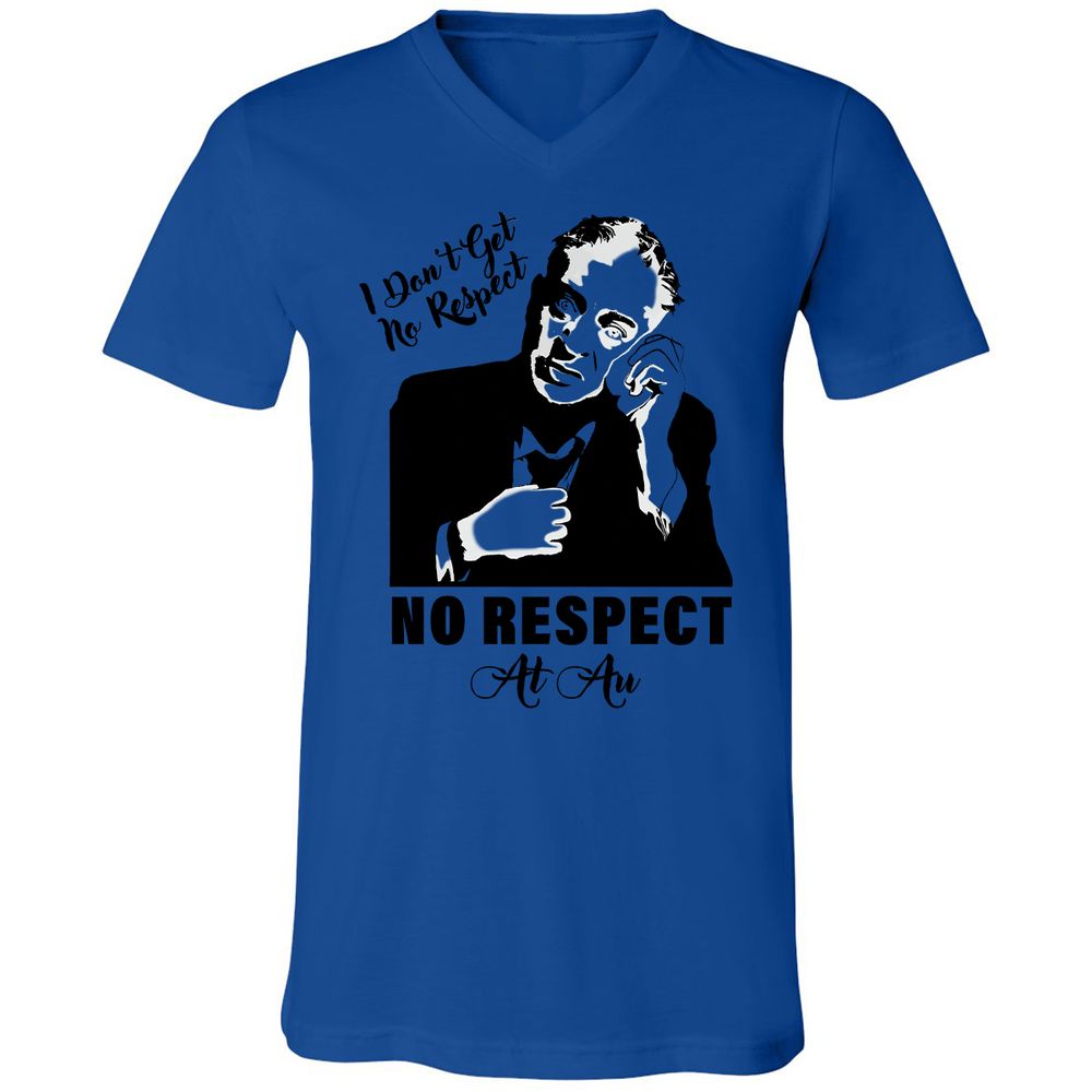 Unisex V-Neck T-Shirt - CRQJ9GZ1 - True Royal - 4