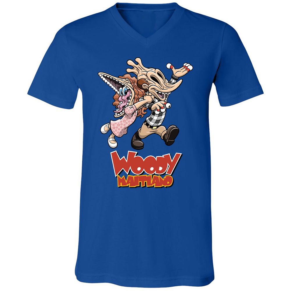 Unisex V-Neck T-Shirt - VE426VRT - True Royal - 4