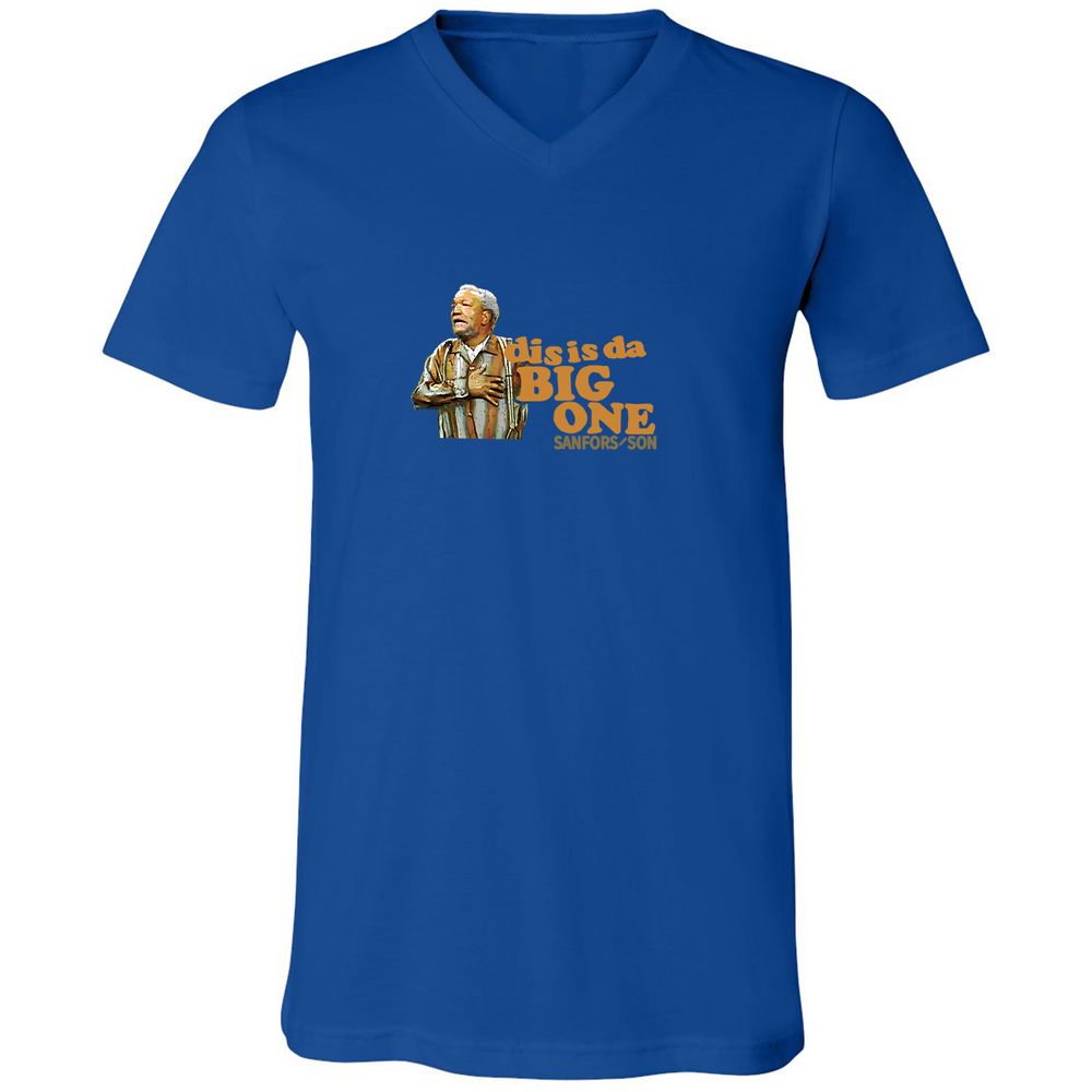 Unisex V-Neck T-Shirt - LGNTUAJ3 - True Royal - 4