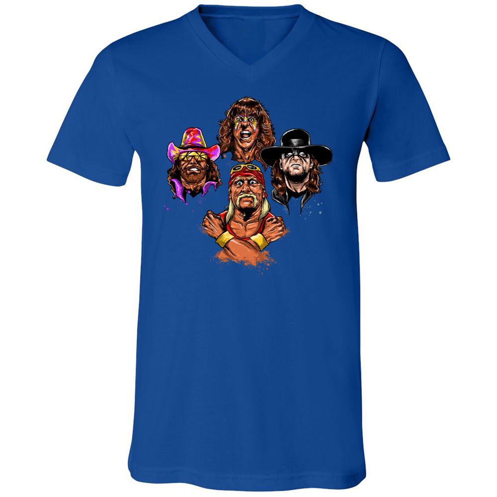 Unisex V-Neck T-Shirt - USCRWS78 - True Royal - 4