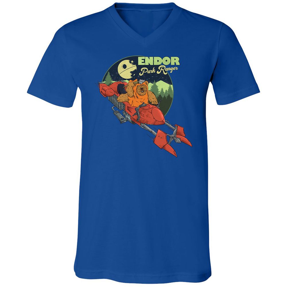 Unisex V-Neck T-Shirt - CAPV64QA - True Royal - 4