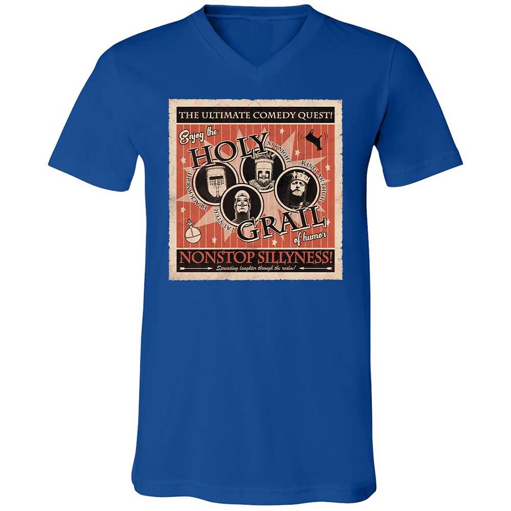 Unisex V-Neck T-Shirt - WCD7Z3N3 - True Royal - 4