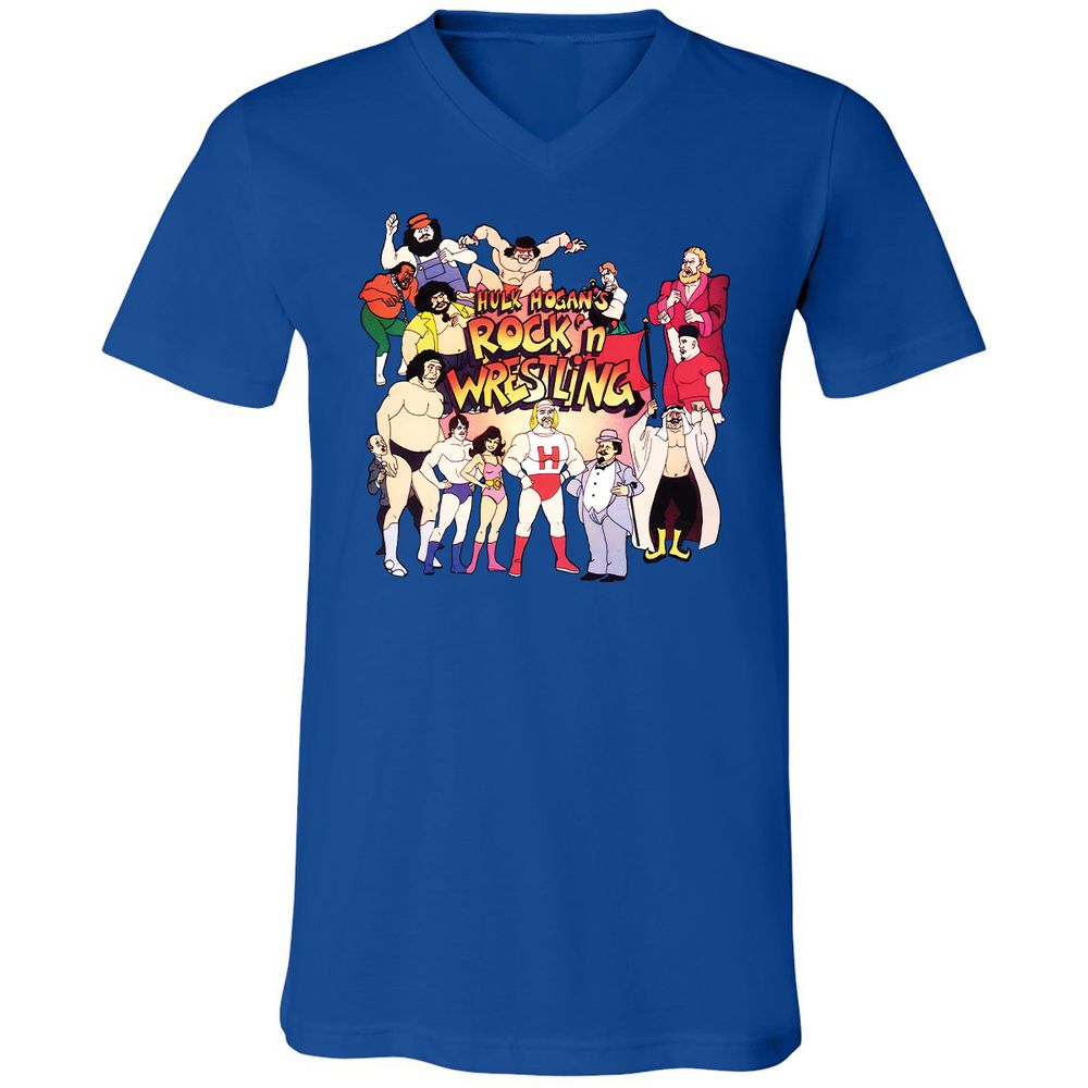 Unisex V-Neck T-Shirt - KF4R6KFH - True Royal - 4