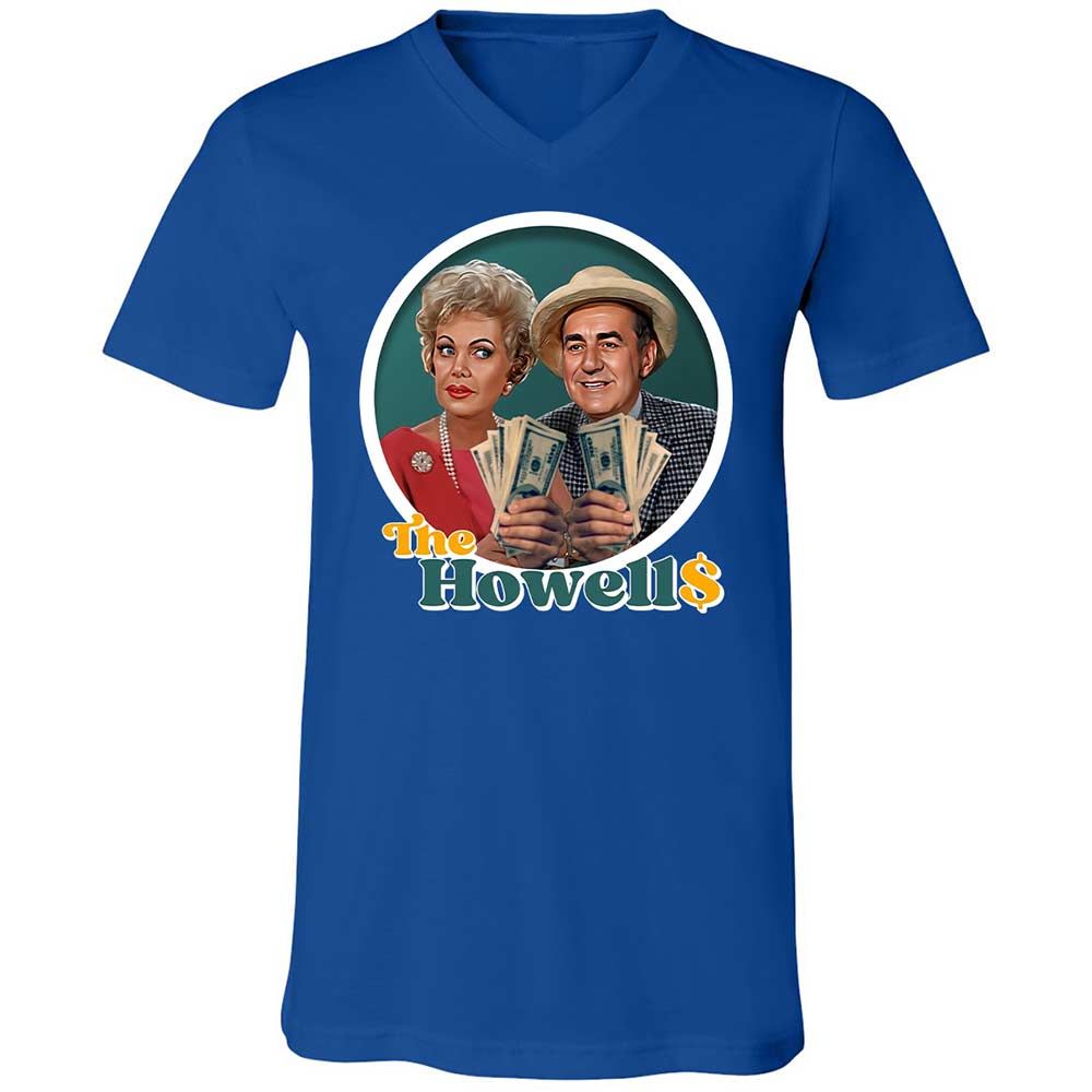 Unisex V-Neck T-Shirt - J85LEMM9 - True Royal - 4