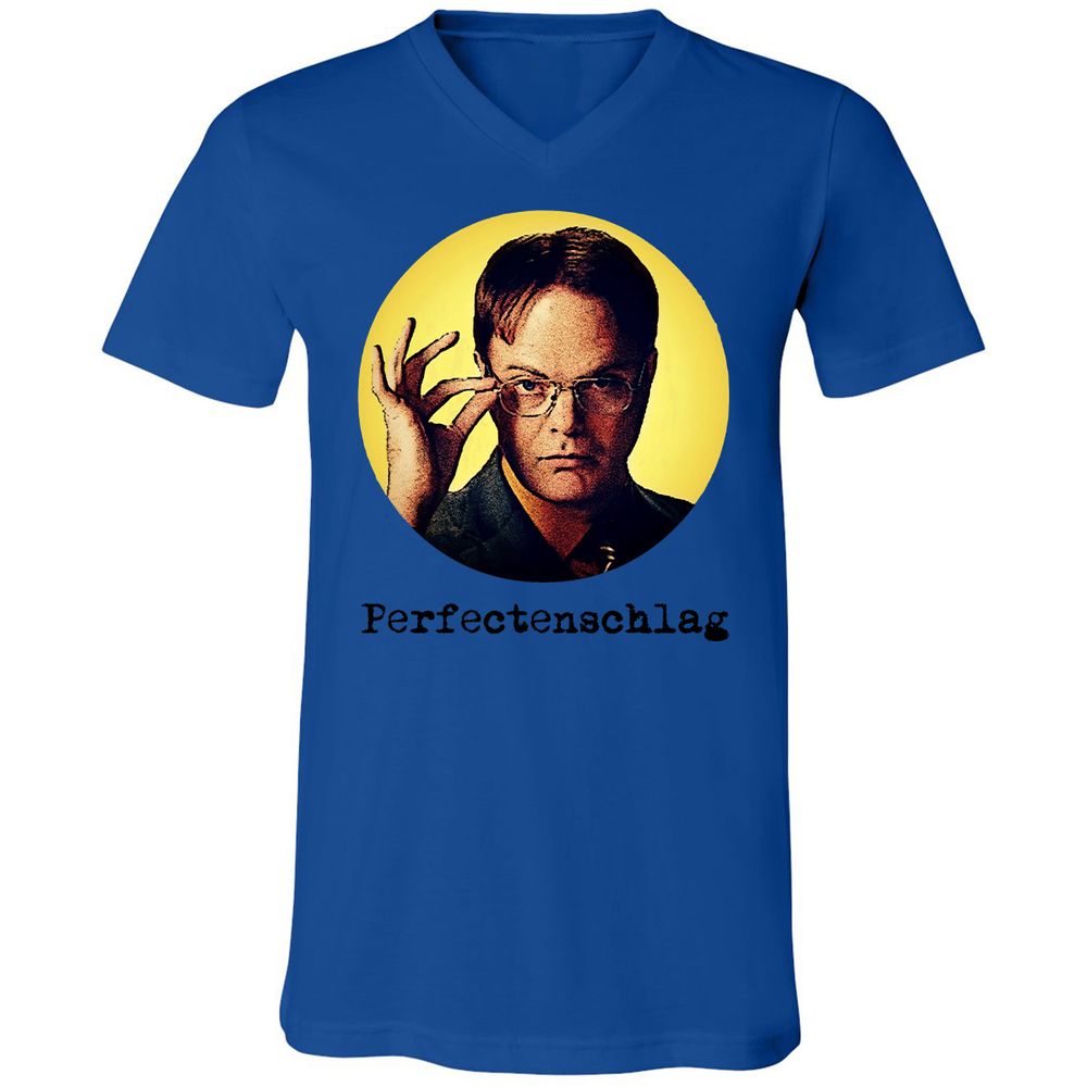 Unisex V-Neck T-Shirt - B7UVLTZT - True Royal - 4