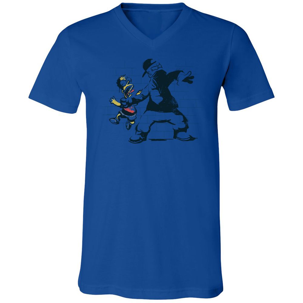 Unisex V-Neck T-Shirt - 9ZJKJMJJ - True Royal - 4