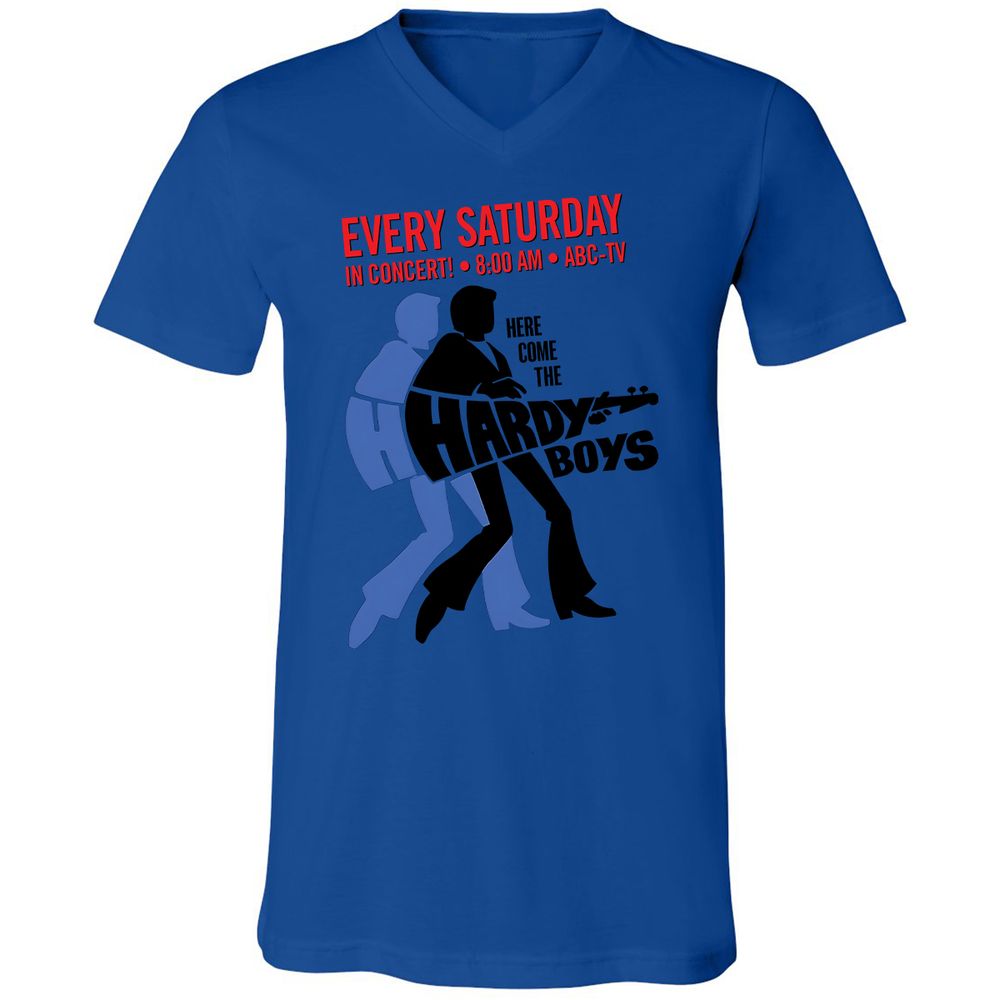 Unisex V-Neck T-Shirt - N1D6HXYE - True Royal - 4