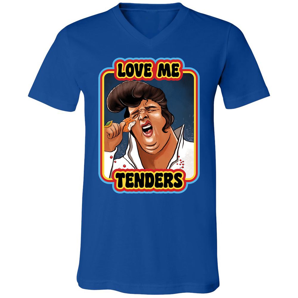 Unisex V-Neck T-Shirt - J9WAKS7N - True Royal - 4