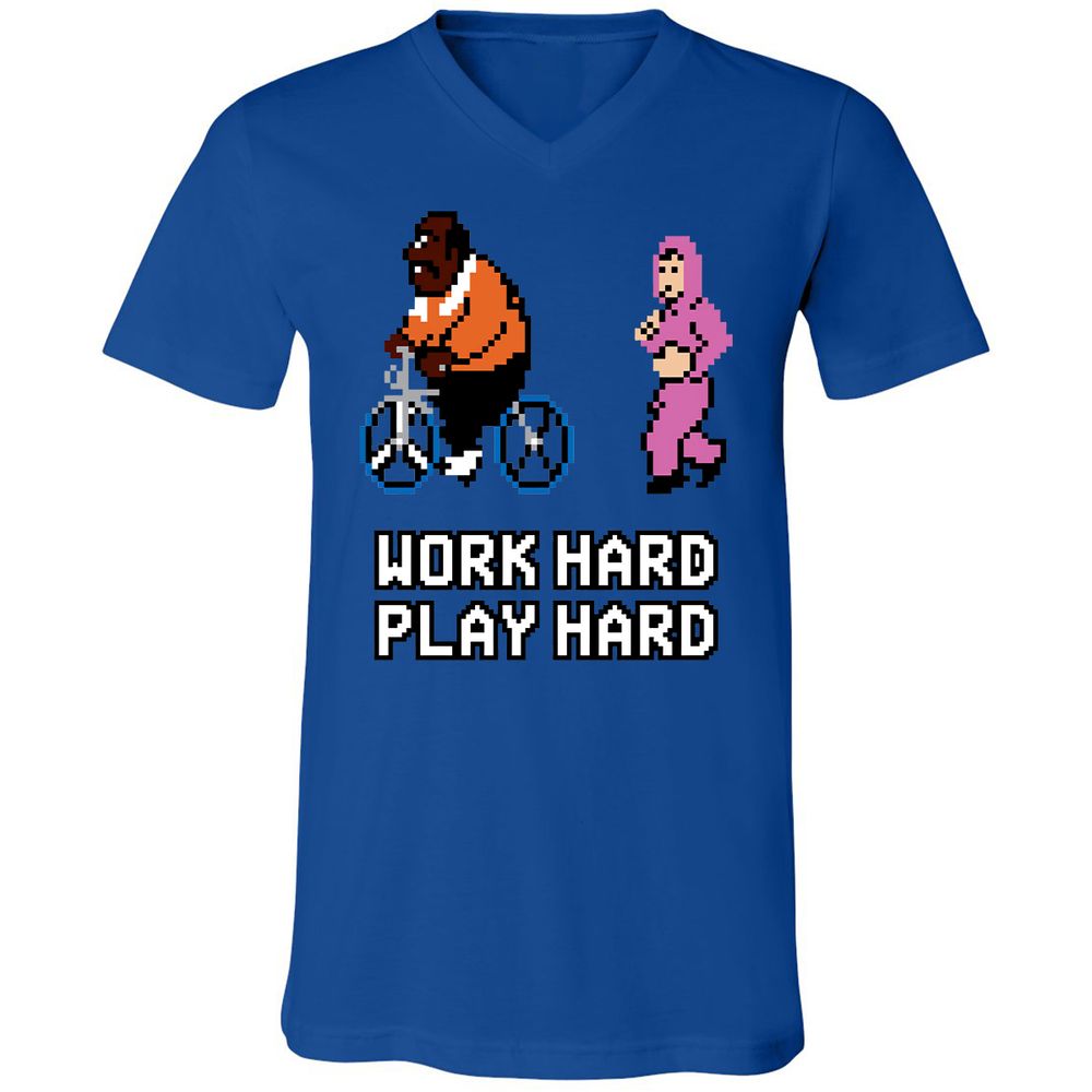 Unisex V-Neck T-Shirt - 1H75NU29 - True Royal - 4