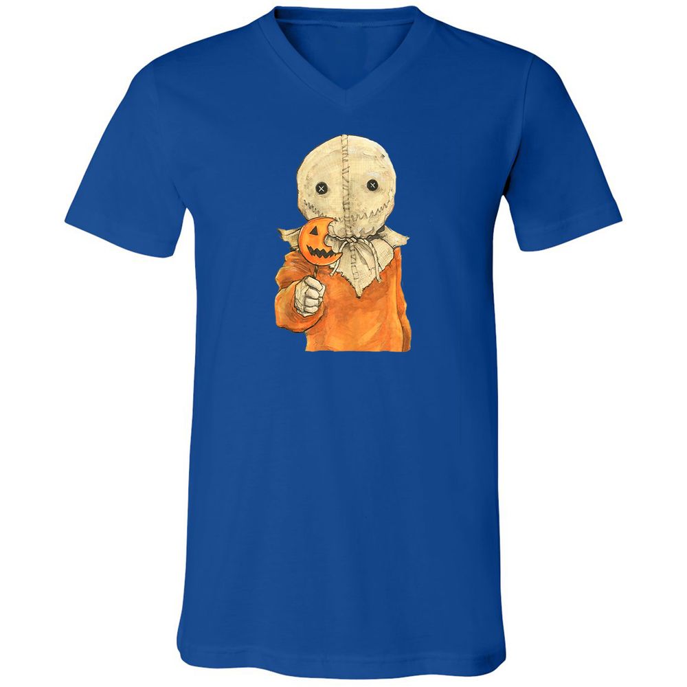 Unisex V-Neck T-Shirt - VNUSNG8E - True Royal - 4