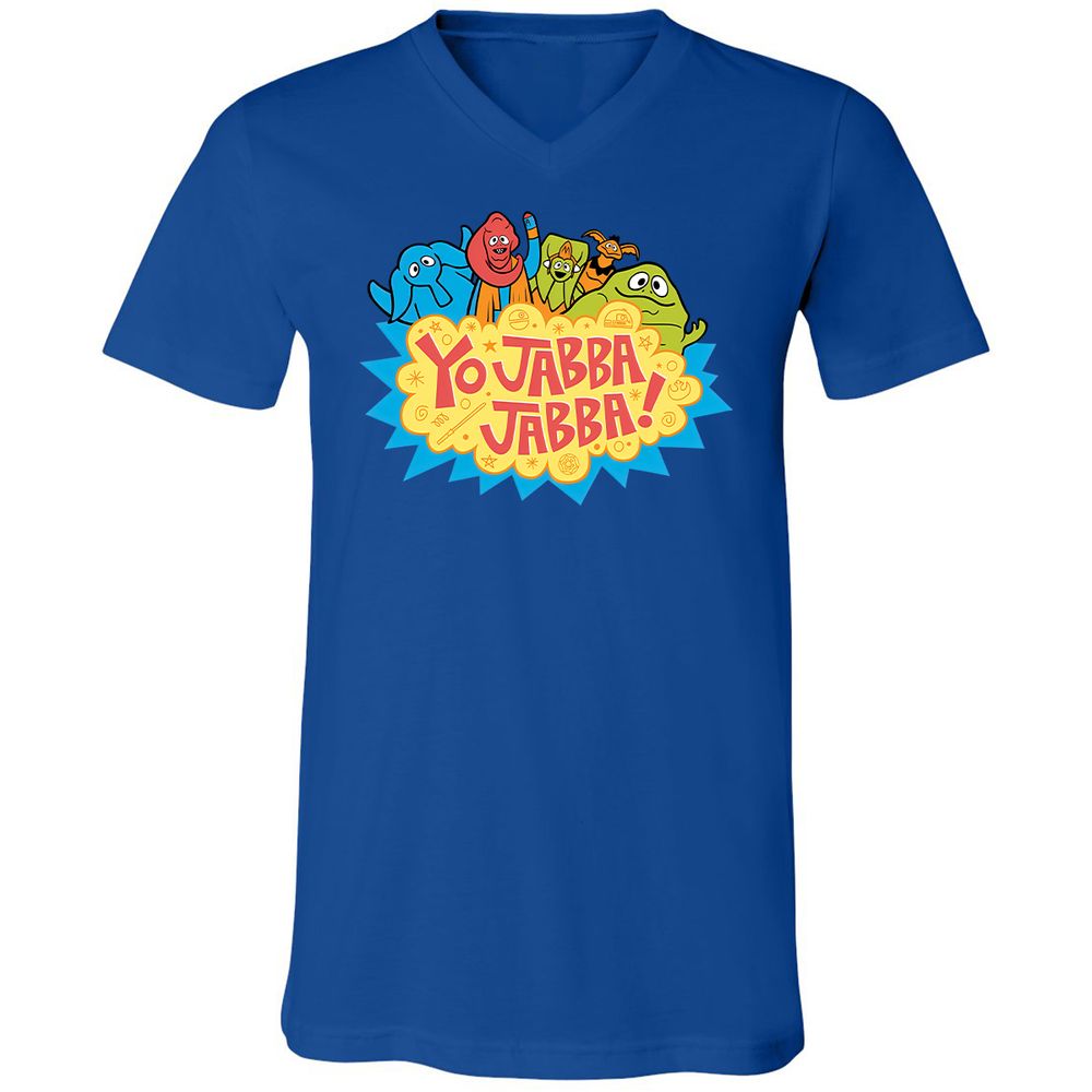 Unisex V-Neck T-Shirt - Q1DNC96N - True Royal - 4
