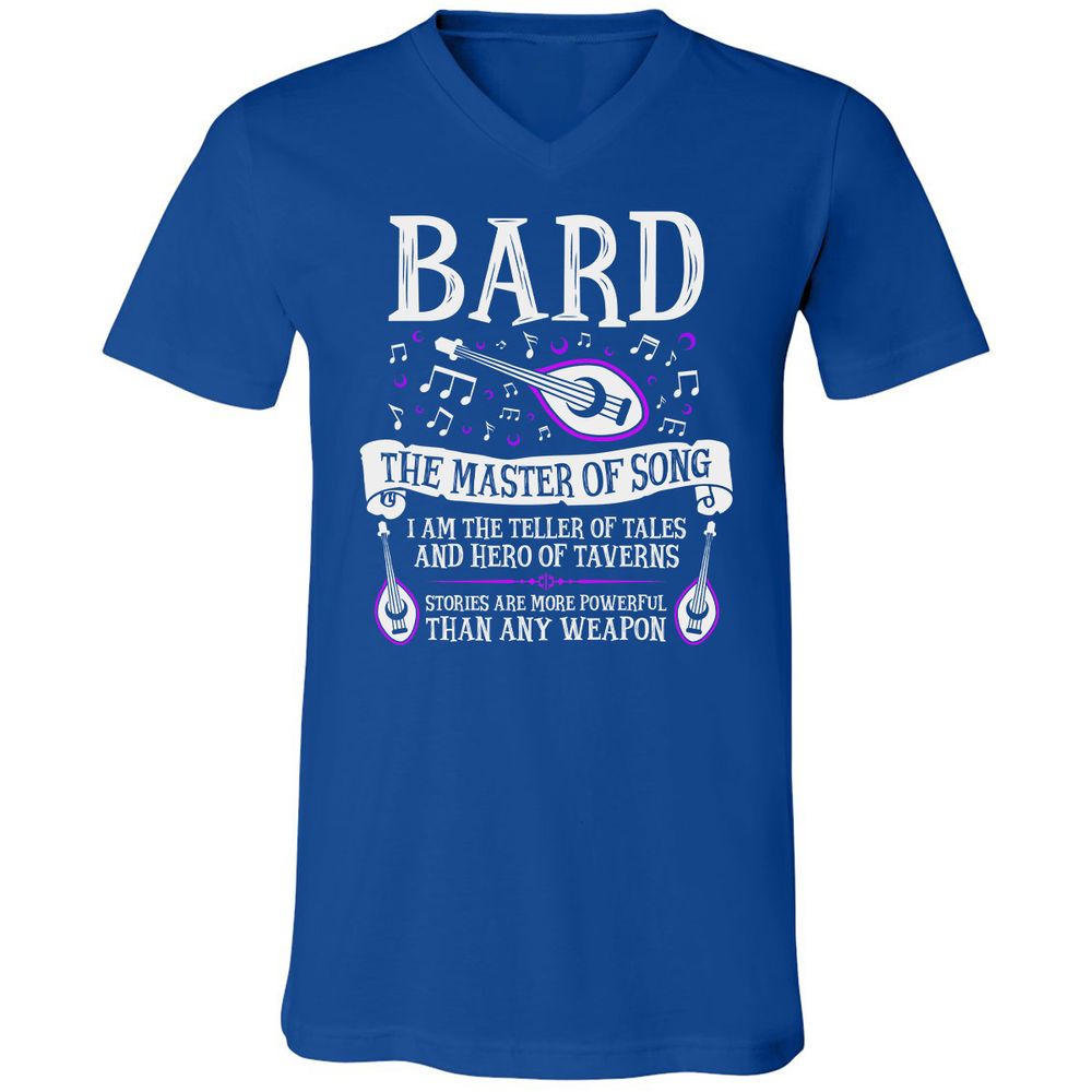 Unisex V-Neck T-Shirt - 5X16LLZN - True Royal - 4