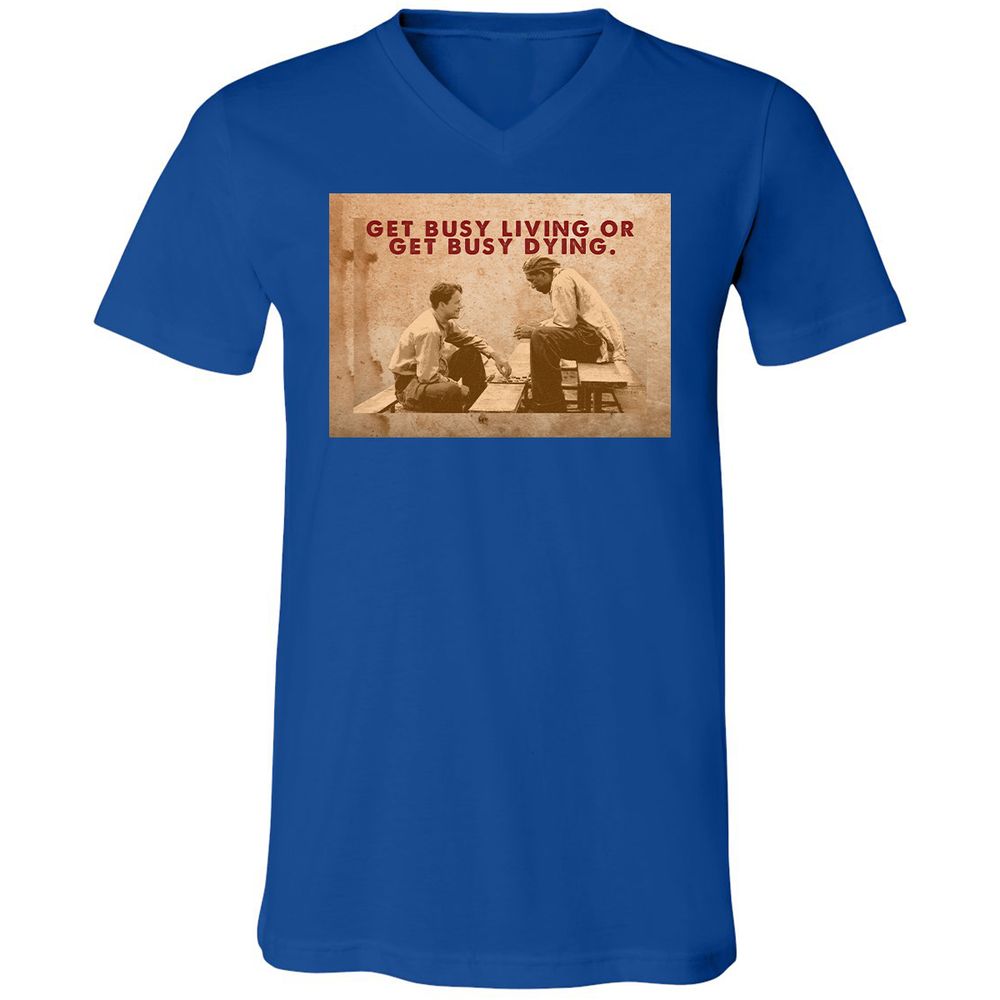 Unisex V-Neck T-Shirt - 9DGNRNUW - True Royal - 4