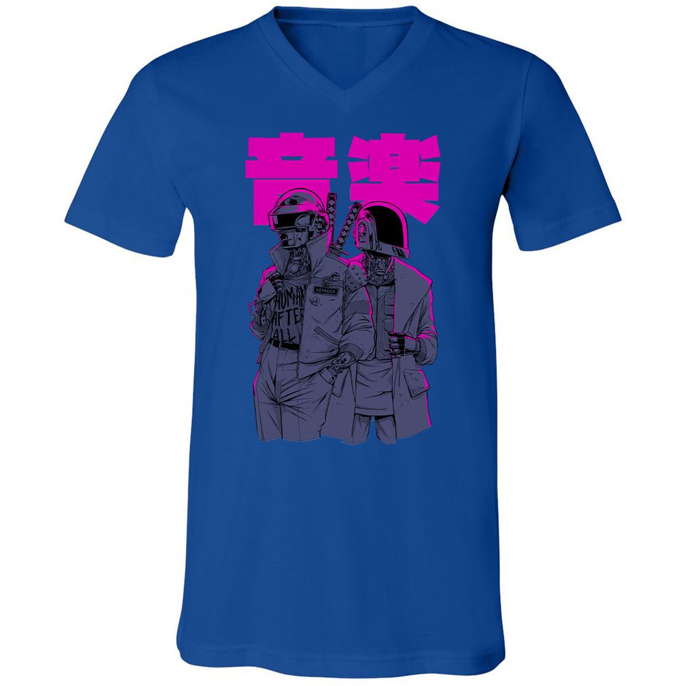 Unisex V-Neck T-Shirt - SA3YMWLJ - True Royal - 4