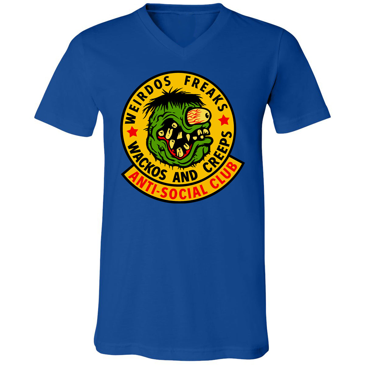 Unisex V-Neck T-Shirt - 24WZ6F8J - True Royal - 4