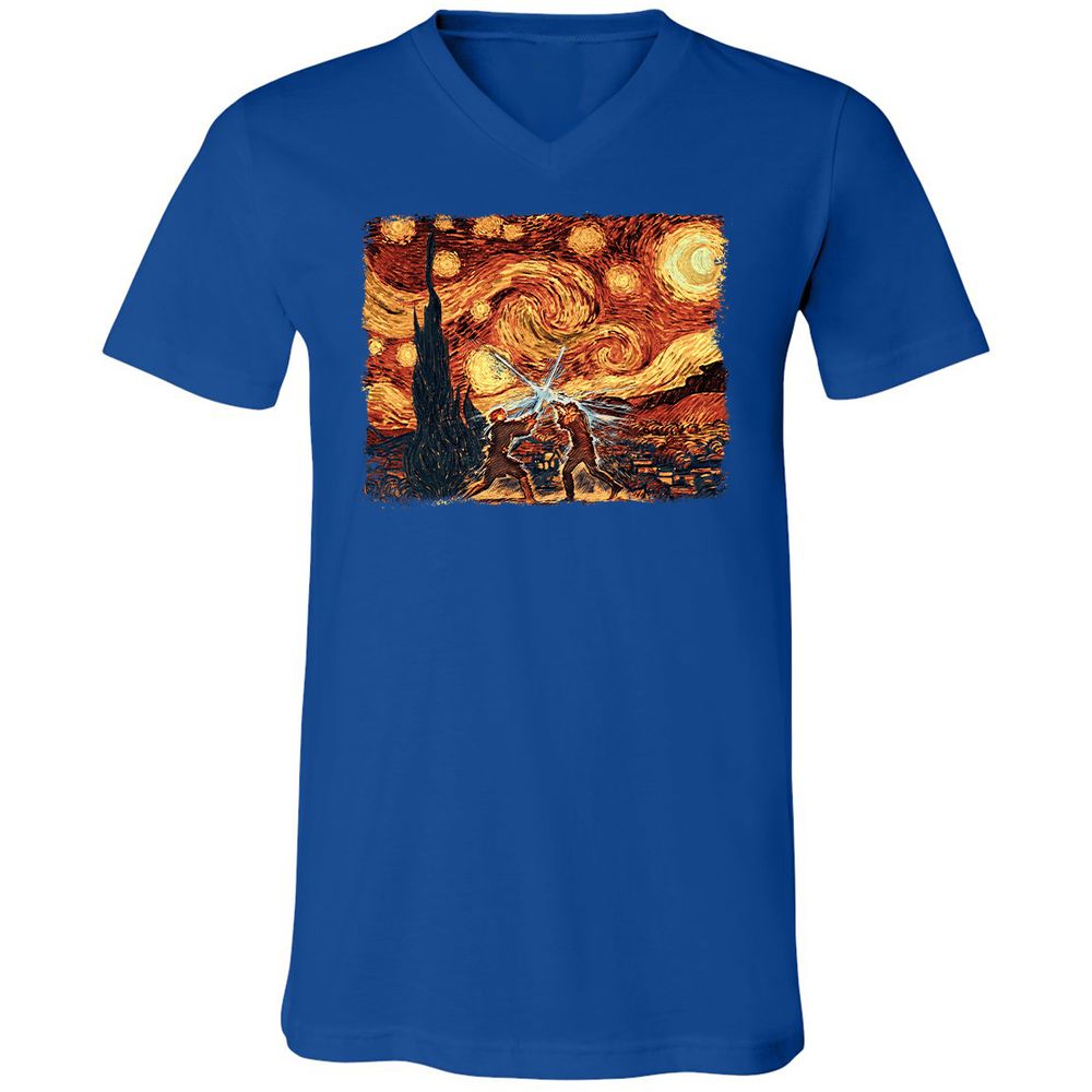 Unisex V-Neck T-Shirt - X2ZUSTTF - True Royal - 4