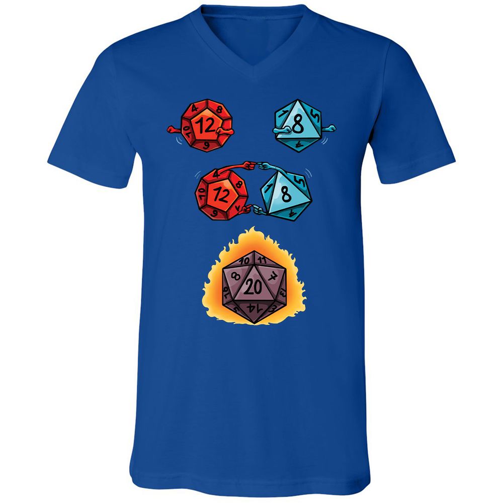 Unisex V-Neck T-Shirt - T1C7CTR4 - True Royal - 4