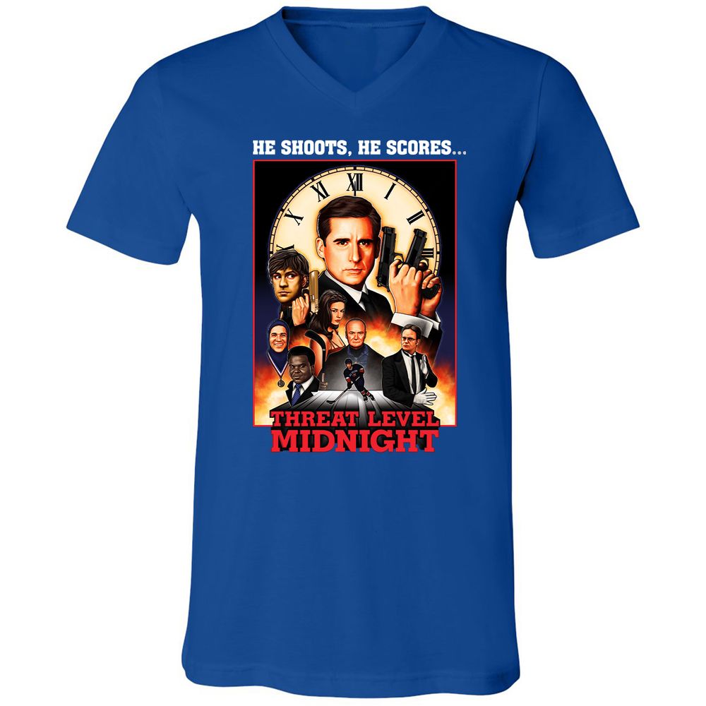 Unisex V-Neck T-Shirt - GNVJWZY4 - True Royal - 4