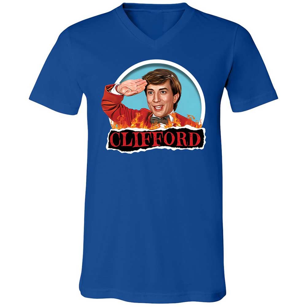 Unisex V-Neck T-Shirt - YJZTG1TV - True Royal - 4