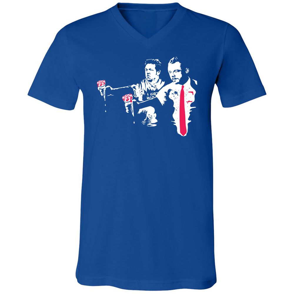 Unisex V-Neck T-Shirt - 18DFFRWE - True Royal - 4