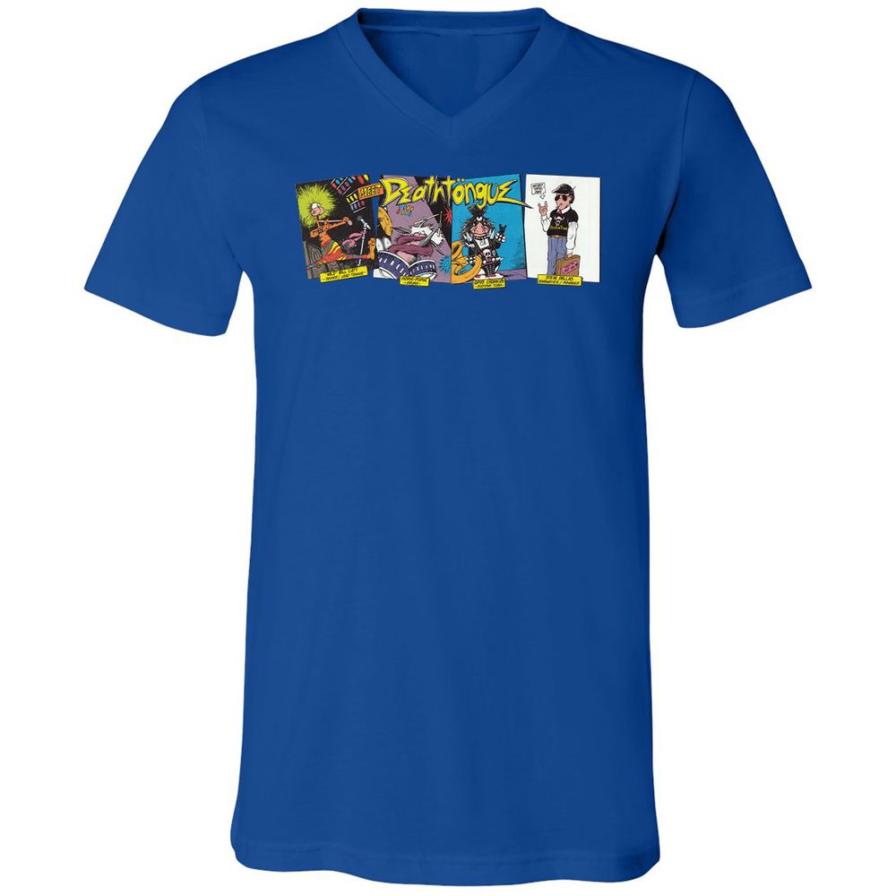 Unisex V-Neck T-Shirt - UXJPEJBW - True Royal - 4