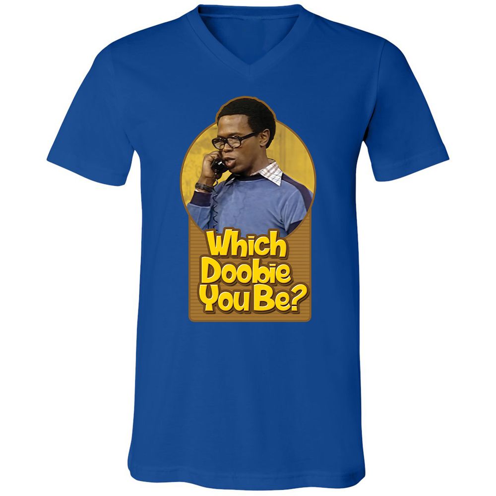 Unisex V-Neck T-Shirt - R1SPWKWQ - True Royal - 4