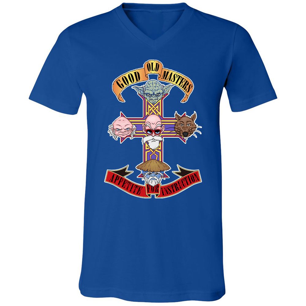 Unisex V-Neck T-Shirt - 25HNKFJU - True Royal - 4