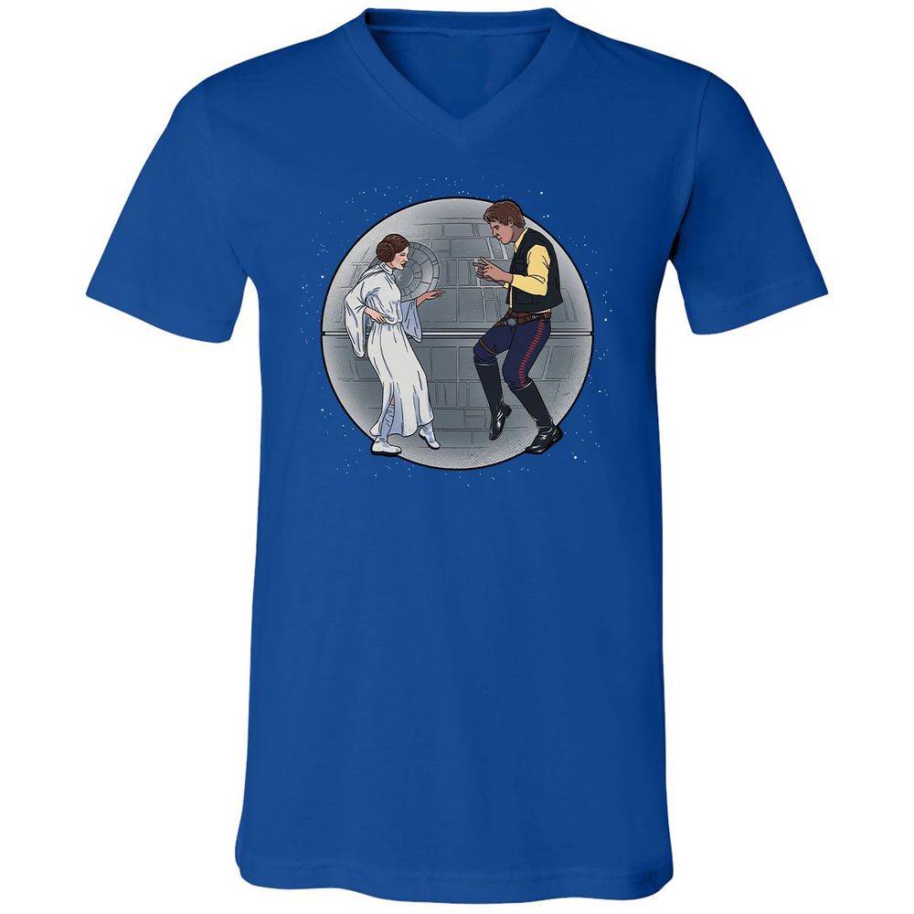 Unisex V-Neck T-Shirt - S5BBF5TG - True Royal - 4