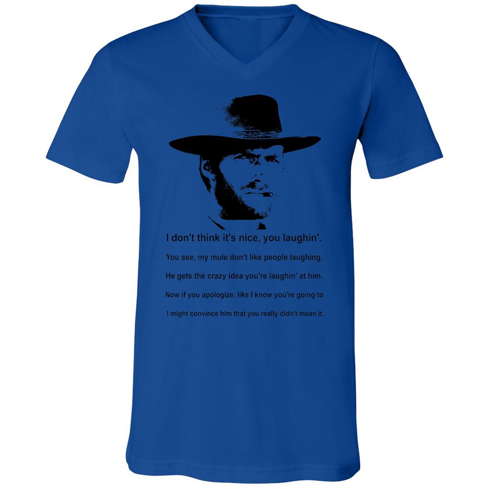 Clint Eastwood Mule Quote - True Royal - 4