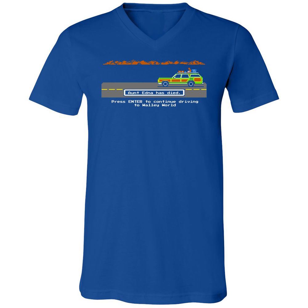 Unisex V-Neck T-Shirt - M2CMVCGH - True Royal - 4