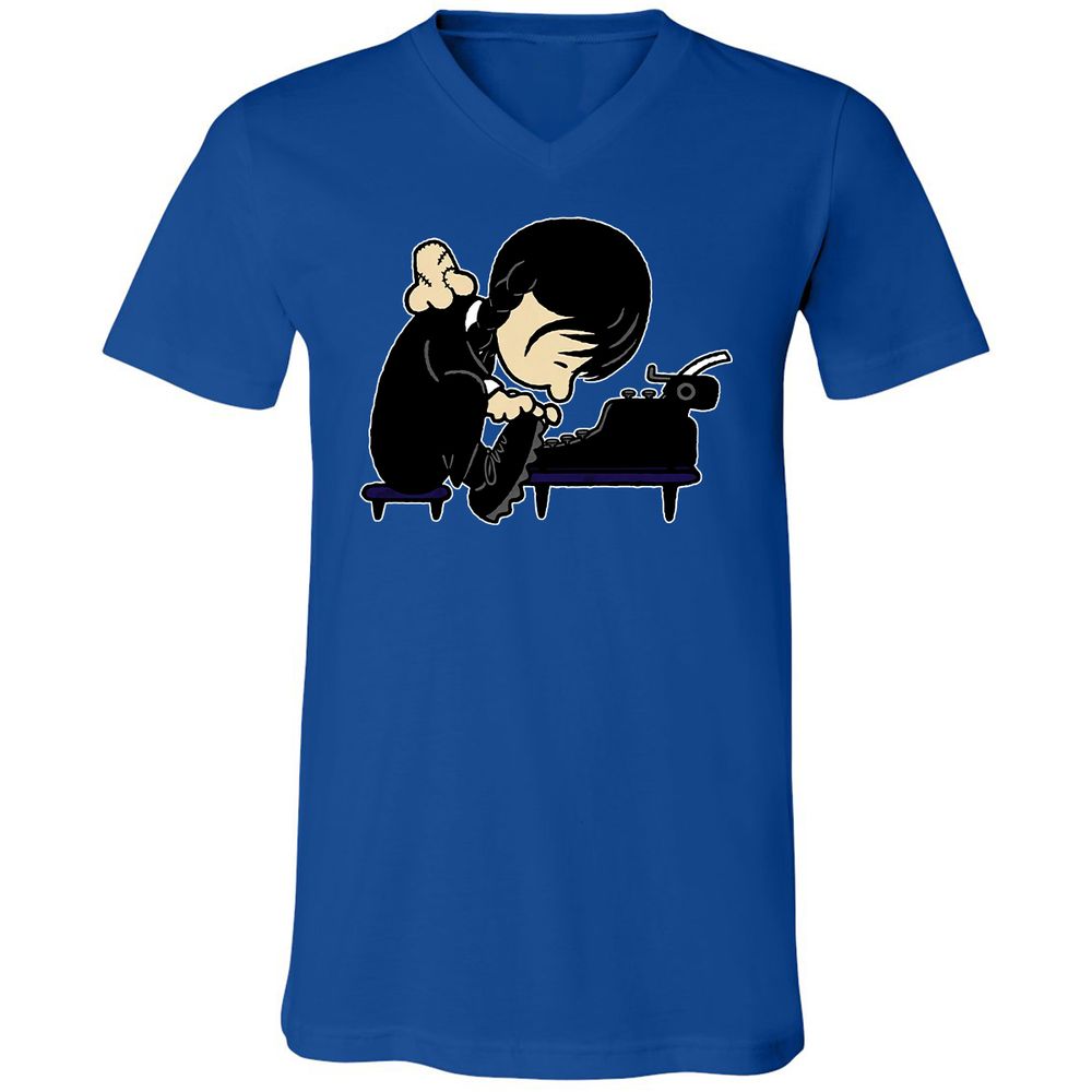 Unisex V-Neck T-Shirt - XN2BHXFV - True Royal - 4