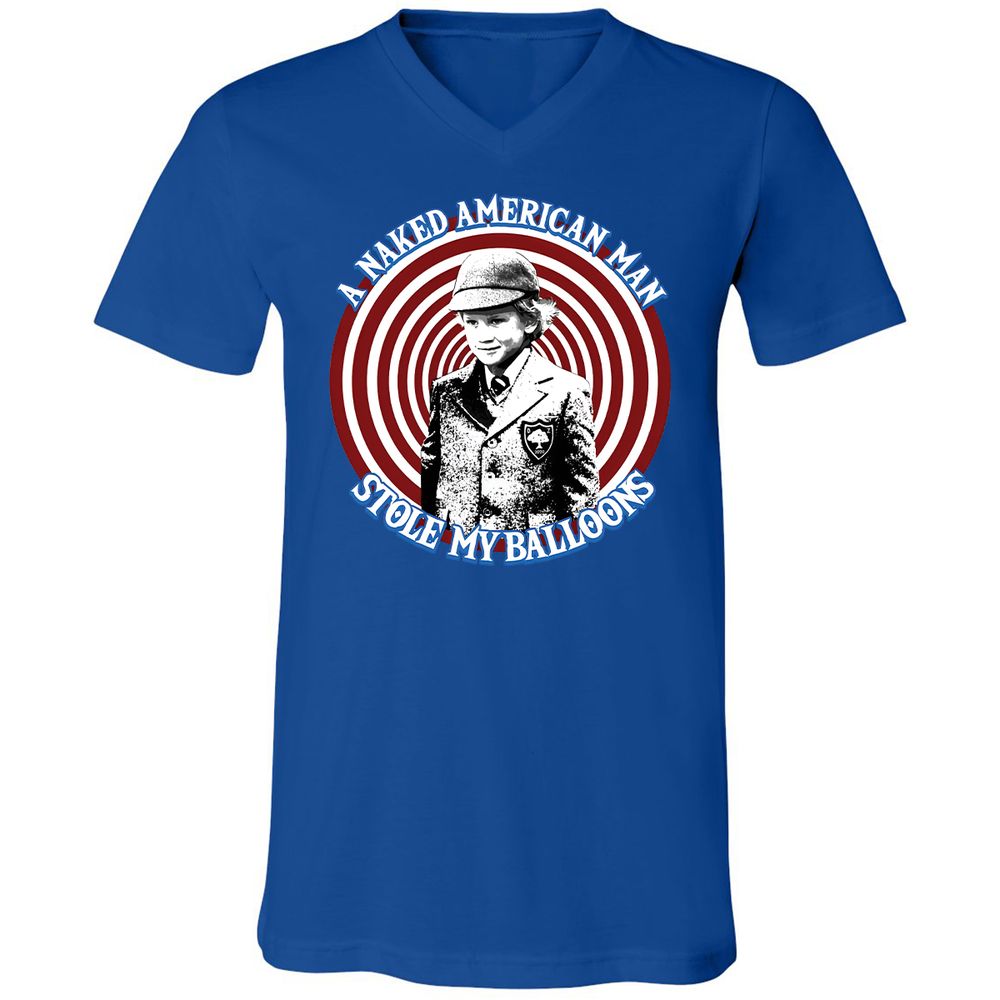 Unisex V-Neck T-Shirt - 4D6L6H9G - True Royal - 4