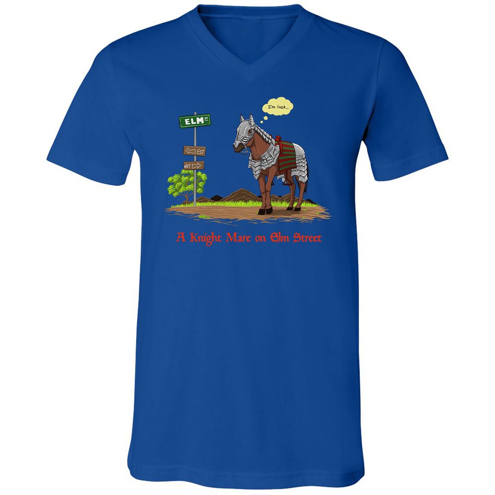 Unisex V-Neck T-Shirt - 84T8RVNV - True Royal - 4