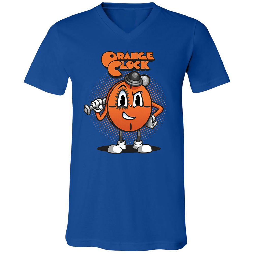 Unisex V-Neck T-Shirt - QWMMLYM9 - True Royal - 4