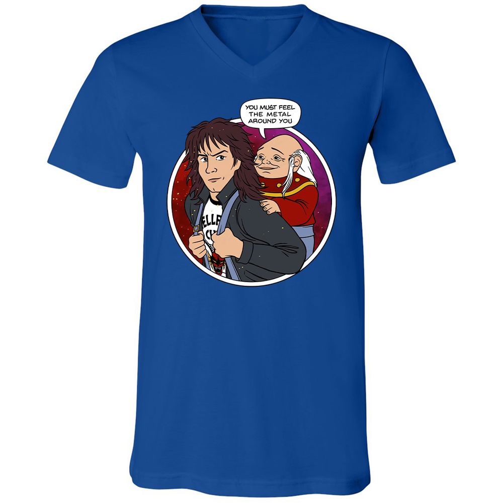Unisex V-Neck T-Shirt - ZWSC5BEV - True Royal - 4