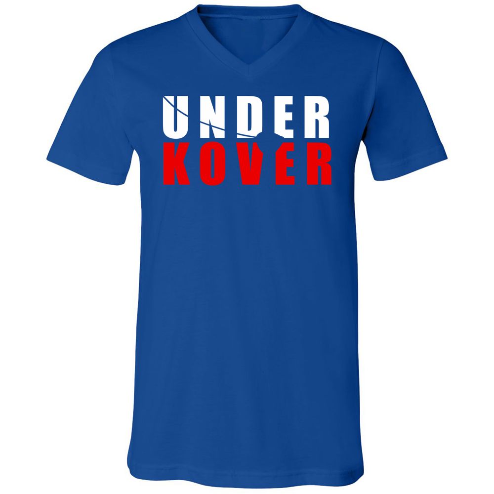 Unisex V-Neck T-Shirt - 6NPCT7XV - True Royal - 4