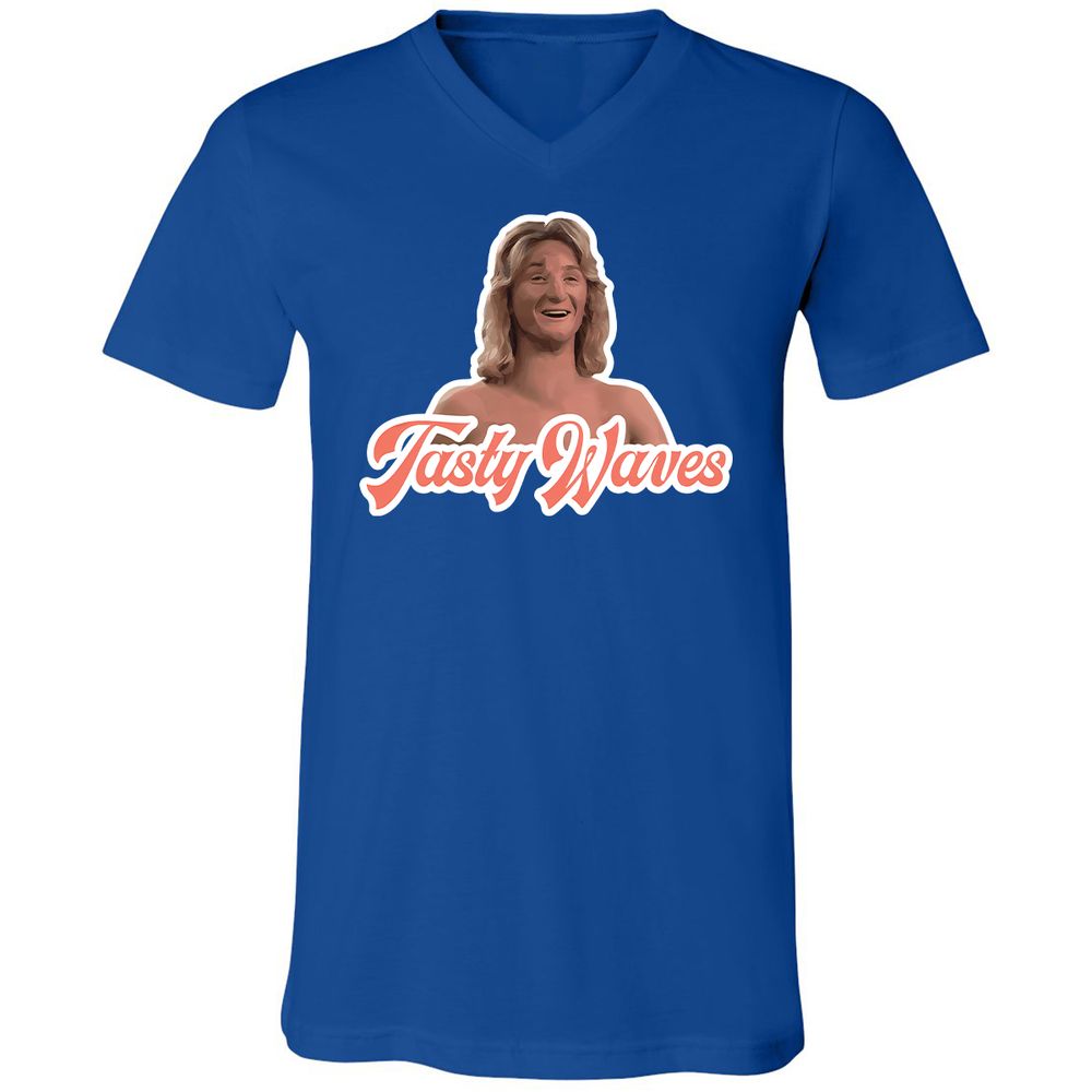 Unisex V-Neck T-Shirt - Y8BE5F7S - True Royal - 4