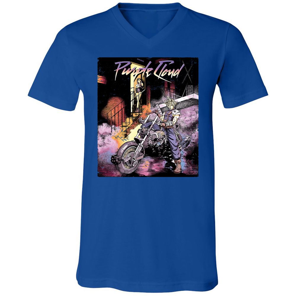 Unisex V-Neck T-Shirt - 7CMVHTGE - True Royal - 4