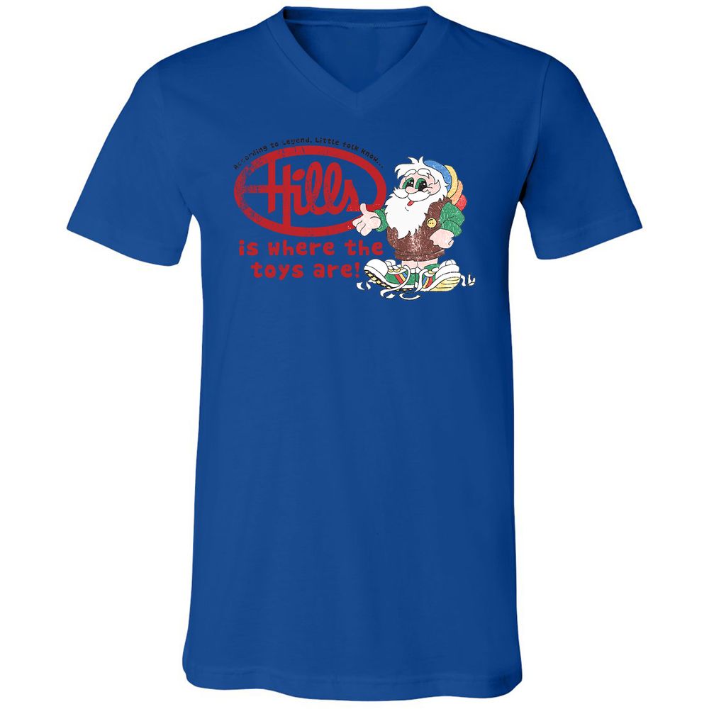 Unisex V-Neck T-Shirt - L3PFR7GZ - True Royal - 4