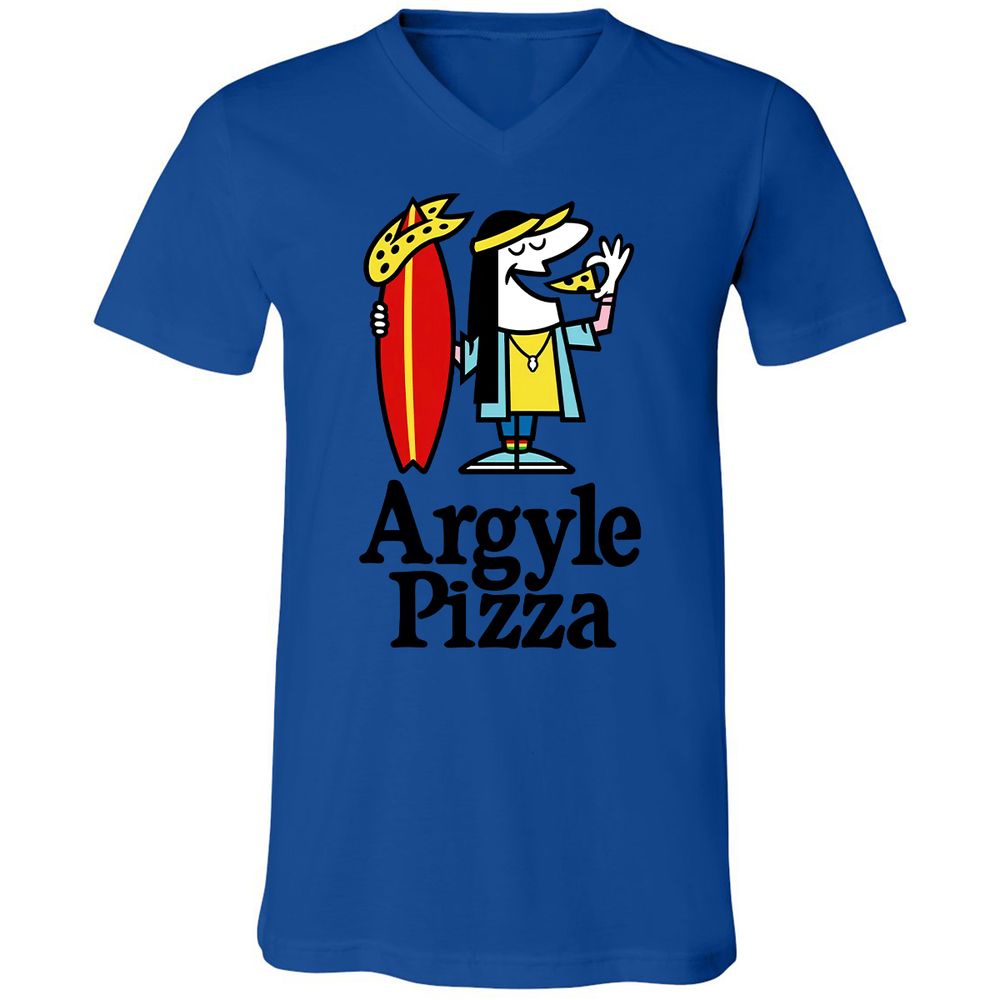Unisex V-Neck T-Shirt - LXGNRA4V - True Royal - 4
